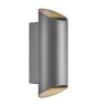 Nordlux Nico Wandlamp Aluminium Antraciet Up & Down | IP54 - Geschikt voor 2x GU10